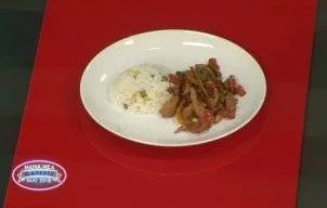 Porc Nanjing cu orez cu legume