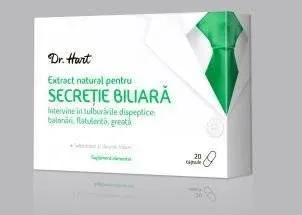 Treci cu bine peste mesele bogate de sărbători cu Dr. Hart Extract natural pentru SECREȚIE BILIARĂ