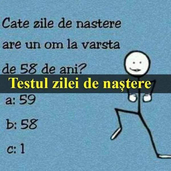 Testul zilei de naștere care îți dă dureri de cap!