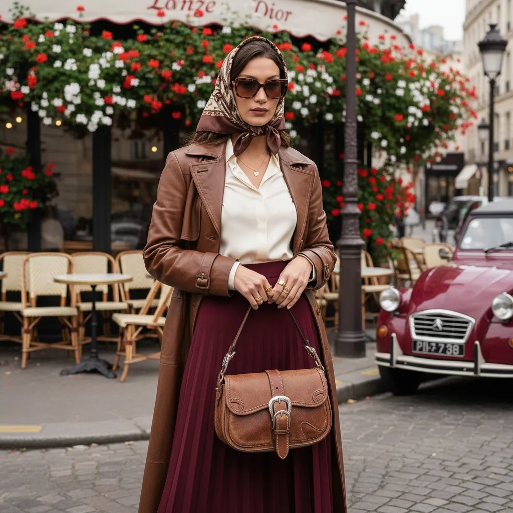 Bella Hadid readuce în atenție geanta Dior Gaucho Saddle din 2006