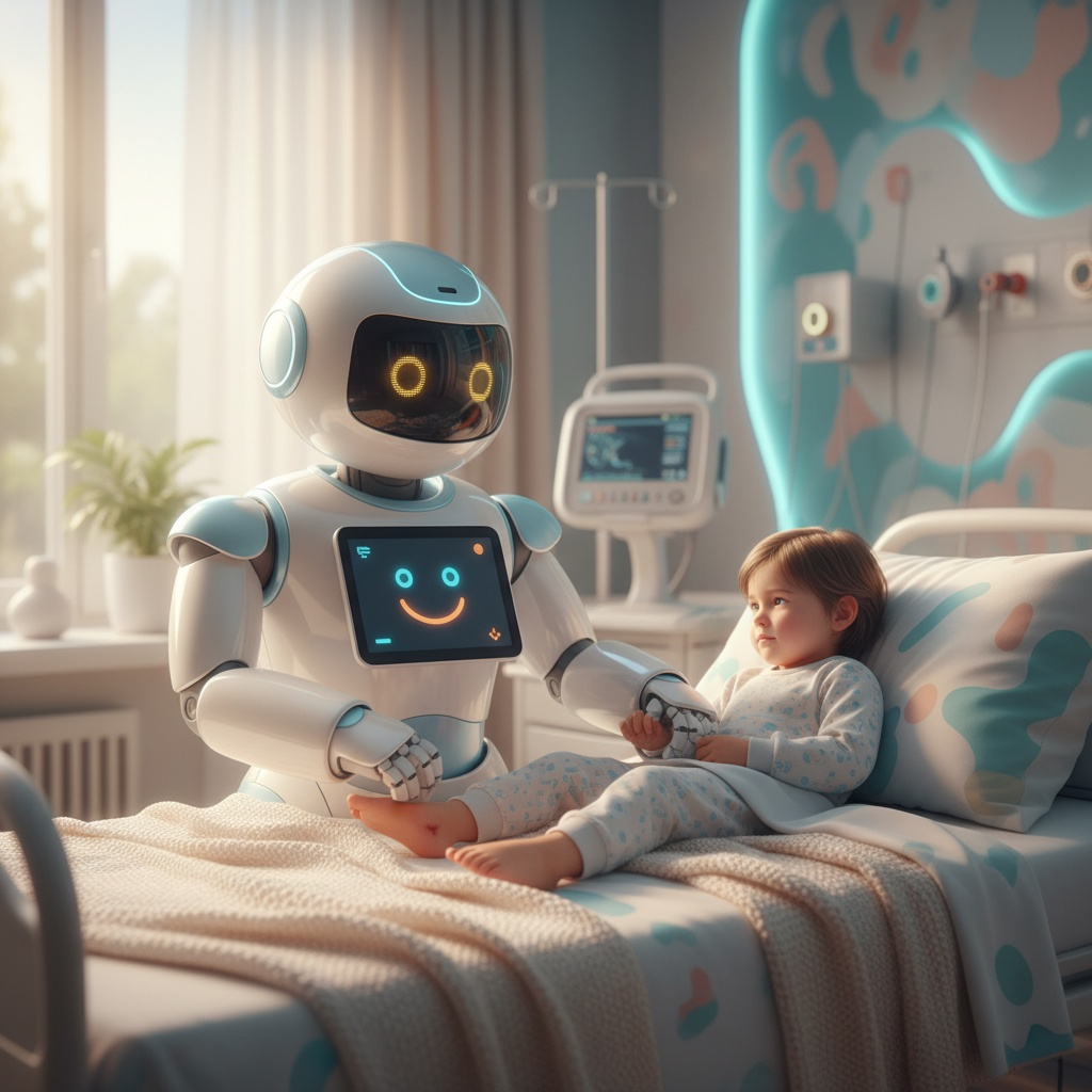 Roboții îmbunățesc starea de spirit a copiilor din spitale prin suport emoțional