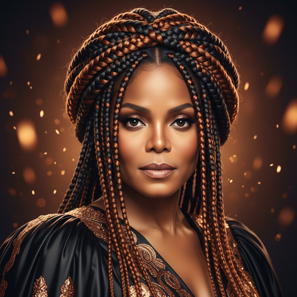Janet Jackson aduce în prim-plan box braids la Tom Ford