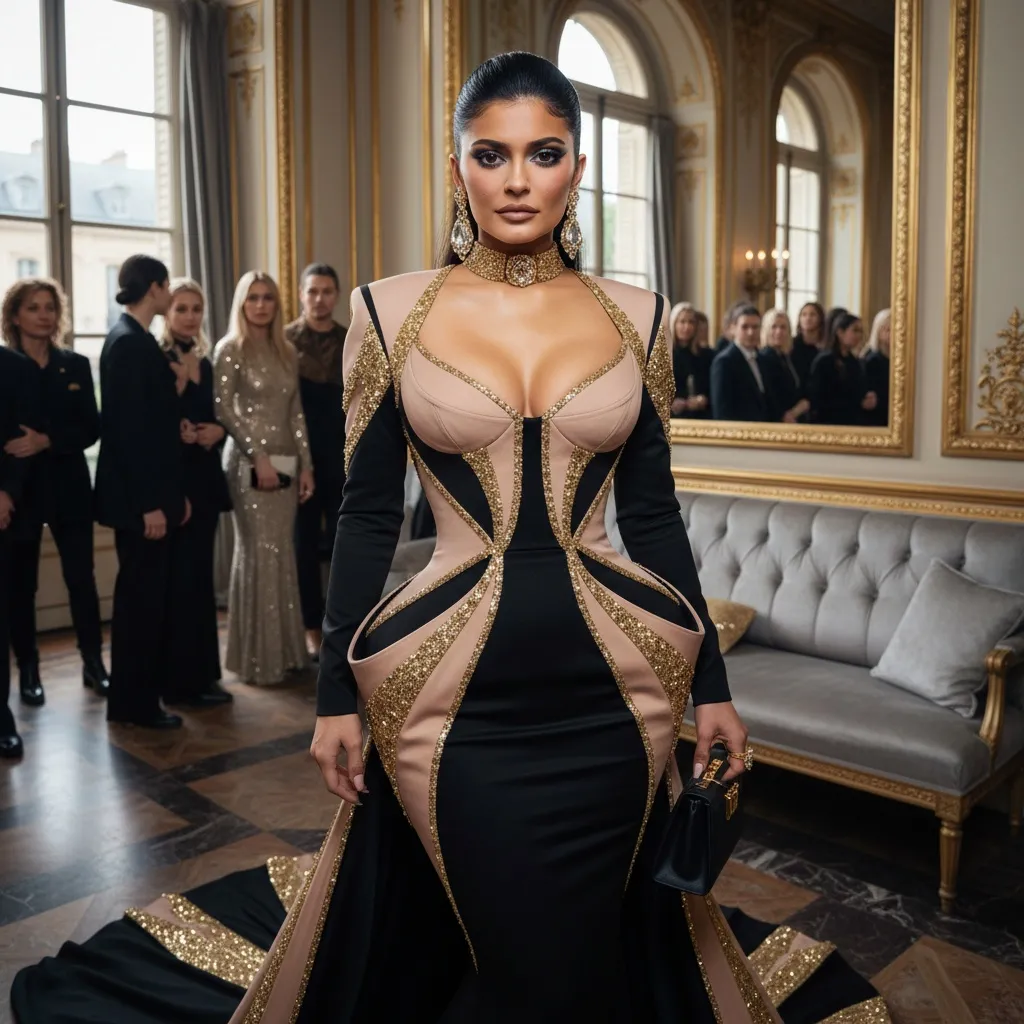Kylie Jenner a combinat șosete Miu Miu cu tocuri la Paris Fashion Week