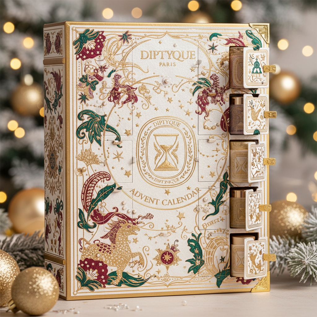 Calendarul de Advent 2025 Diptyque aduce 25 de surprize parfumate