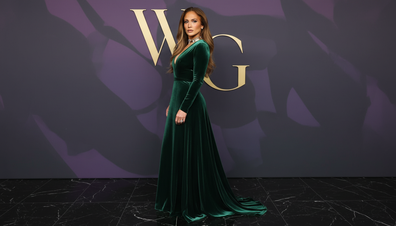 Jennifer Lopez adopta trendul coquette cu fundita in par