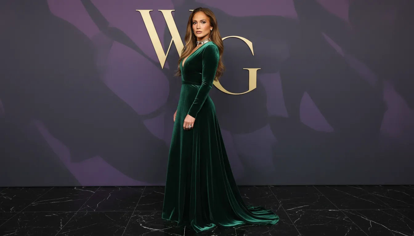 Jennifer Lopez adopta trendul coquette cu fundita in par