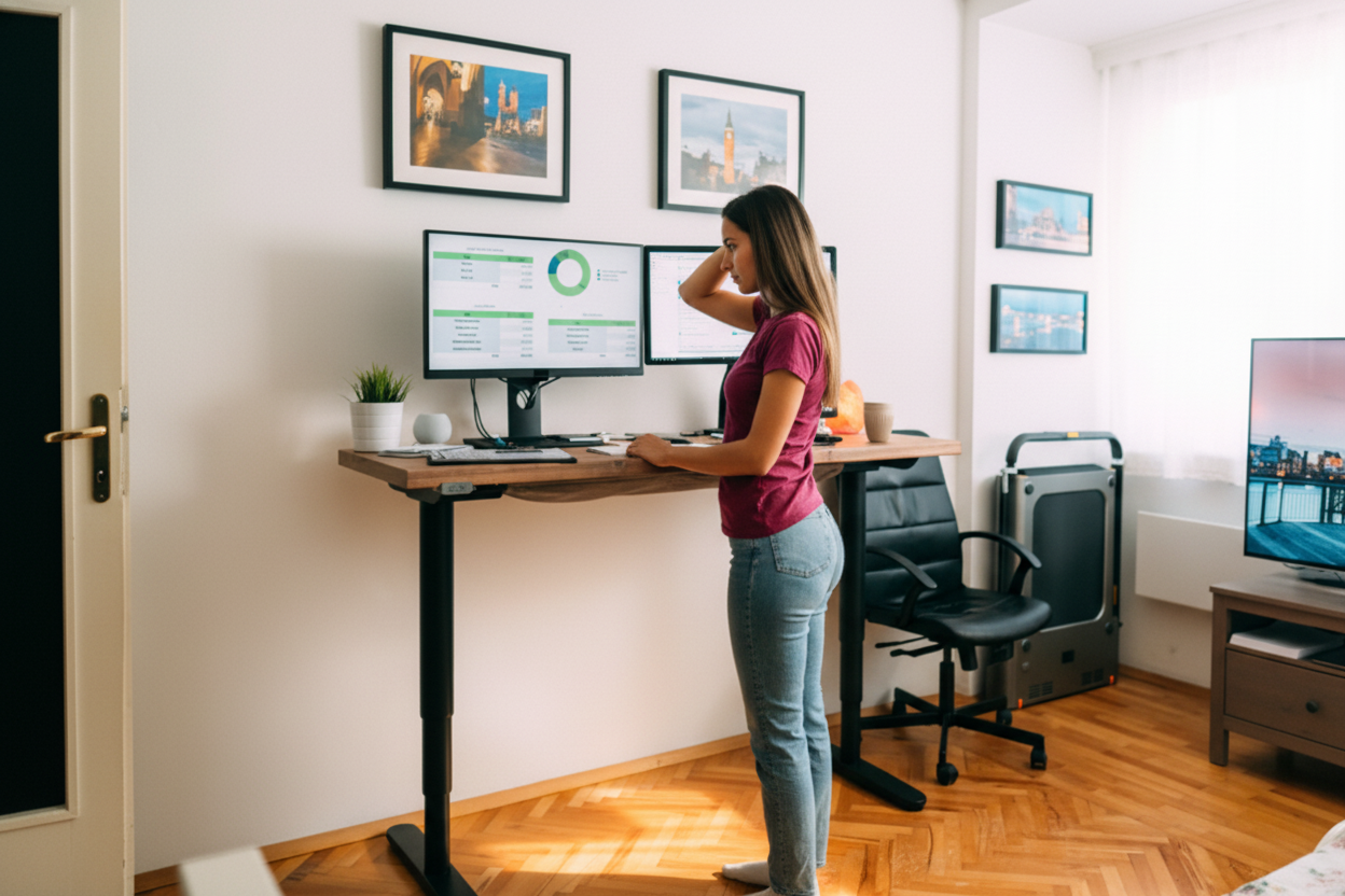 Exercițiul simplu care te ajută să slăbești în timp ce lucrezi