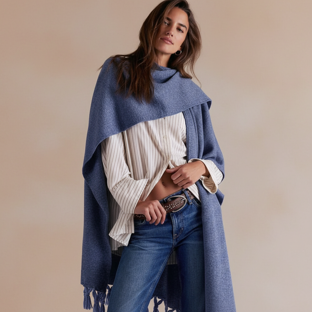 Fulare-pătură pentru birou: 10 modele elegante împotriva frigului