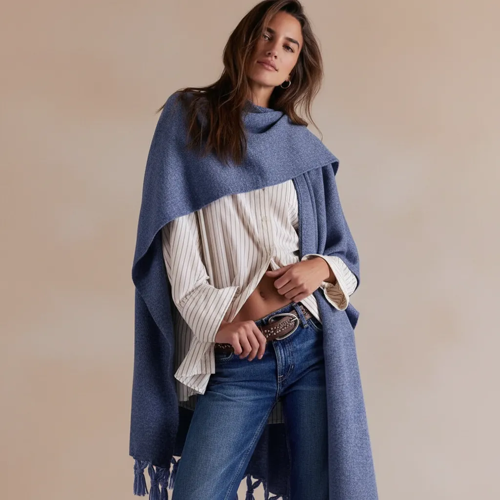 Fulare-pătură pentru birou: 10 modele elegante împotriva frigului