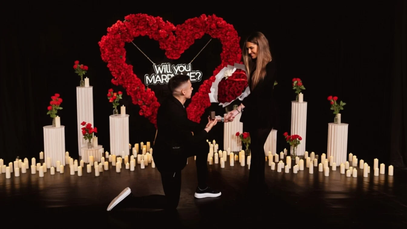 Căpitanul Dinamo, Cătălin Cîrjan, și-a cerut iubita de soție într-un decor de vis