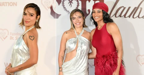 Karol G aduce glamourul Old Hollywood la Miami în rochia Celia Kritharioti