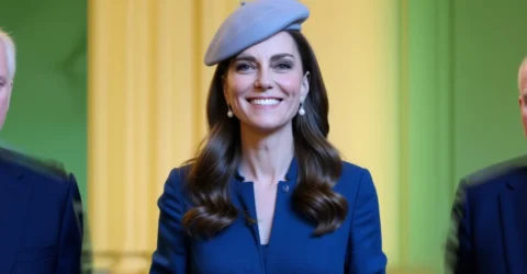 Fusta mini Zara pe care Kate Middleton a purtat-o timp de 5 ani