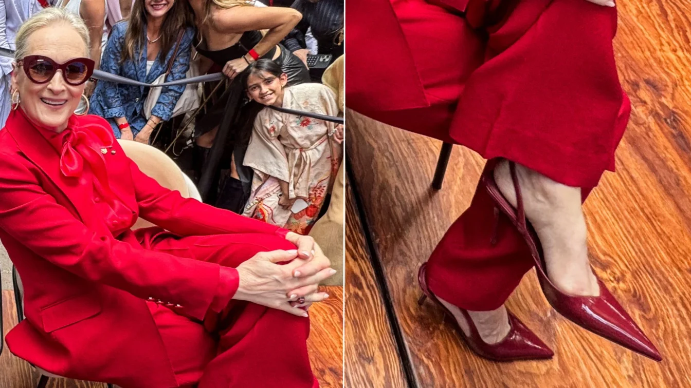 Meryl Streep poarta pantofi Aldo de 110 dolari in turneul de promovare Devil Wears Prada 2