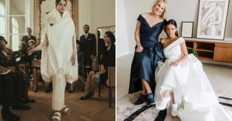 Trendul pantofilor urâți ajunge la nunți Birkenstock și Crocs pentru mirese