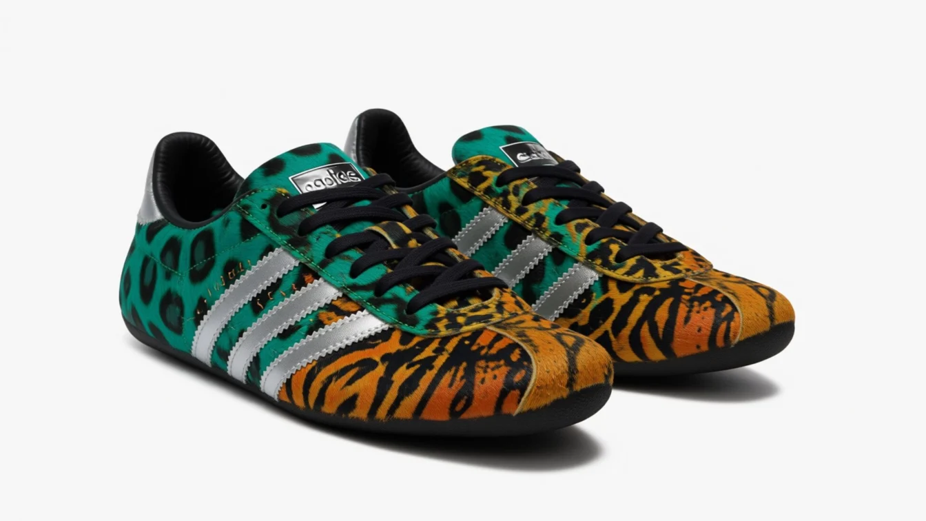 Adidas aduce animal print-ul pe modelul Tokyo la un pret de 100 de dolari