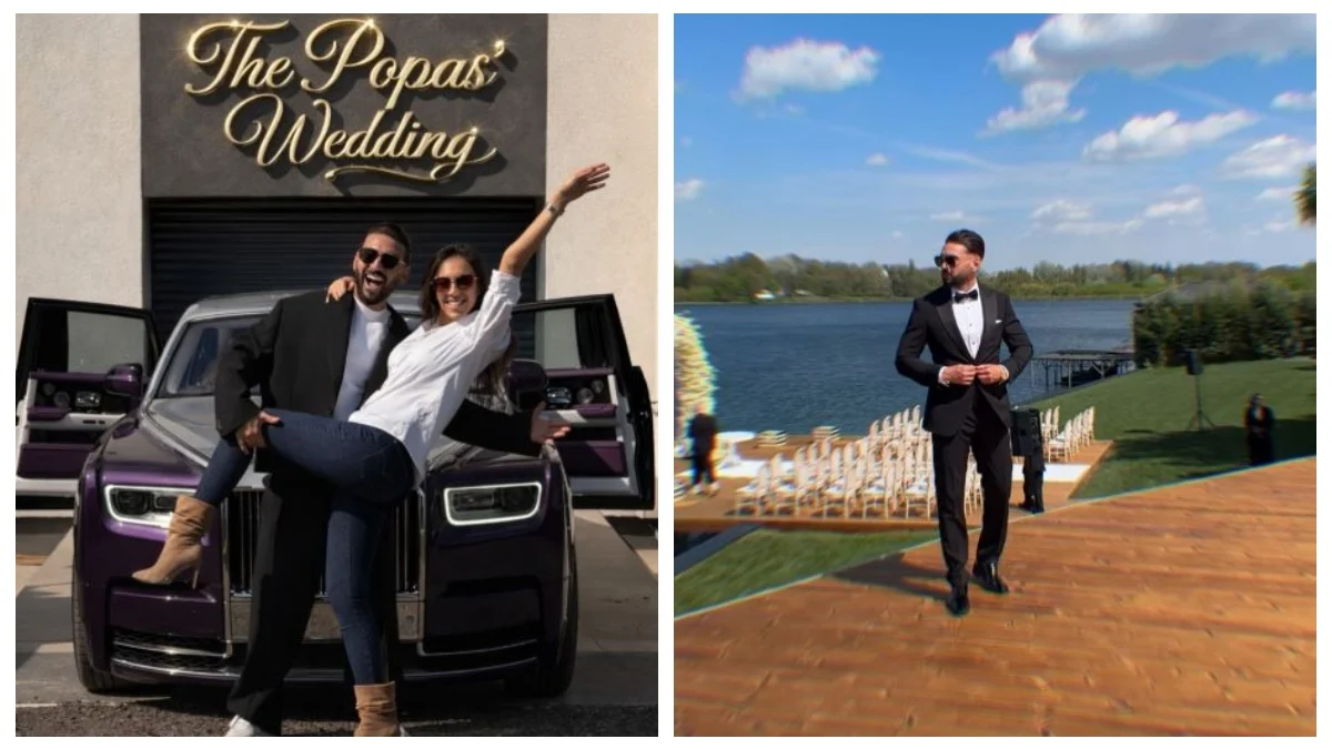 Dorian Popa se însoară azi cu Andreea la o nuntă cu 120 de invitați