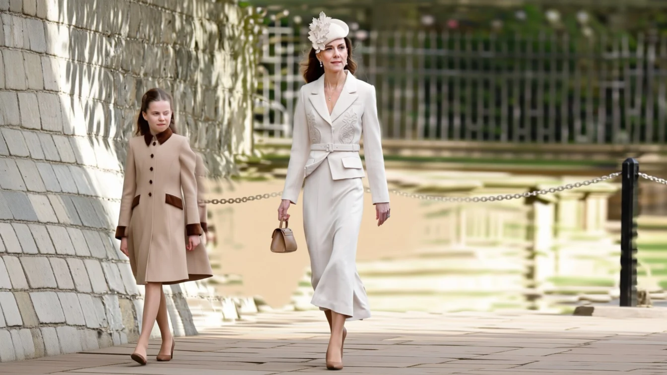 Kate Middleton poartă pantofi Ralph Lauren de 750 de dolari la slujba de Paște