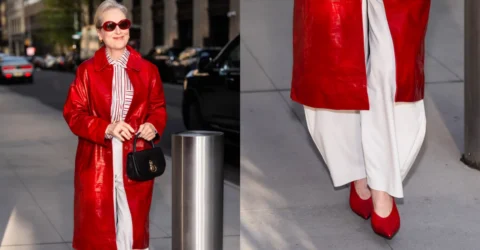 Meryl Streep aduce un omagiu personajului Miranda Priestly cu pantofi de 1.050 de dolari