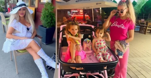 Fiica Sânzianei Buruiană a împlinit 10 ani și are deja o carieră de invidiat