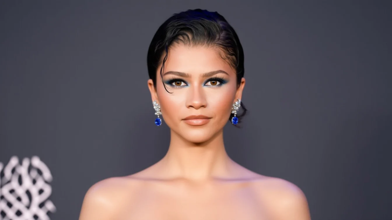 Zendaya aduce look-ul acvatic la New York pentru premiera The Drama
