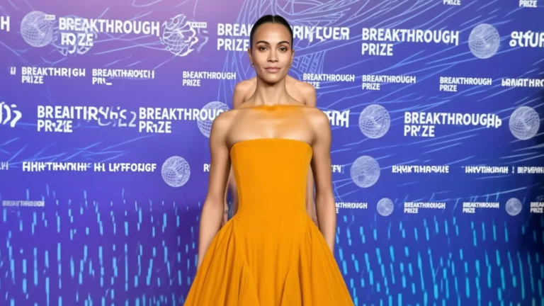 Zoe Saldaña aduce pe covorul roșu o creație Alaïa din colecția toamnă 2026