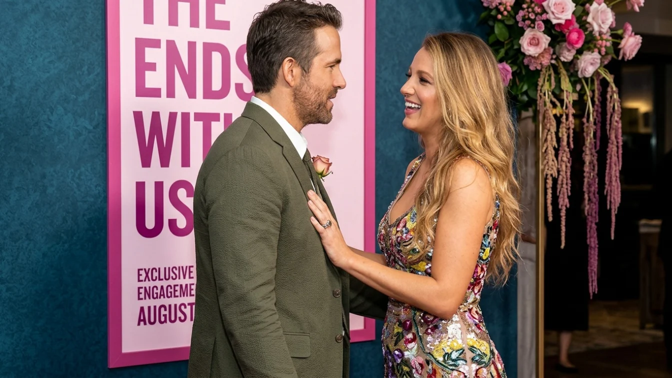 Blake Lively and Ryan Reynolds at the New York World Premiere of It Ends With Us in NYC