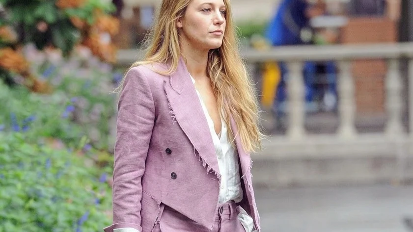 Blake Lively out in Bryant Park