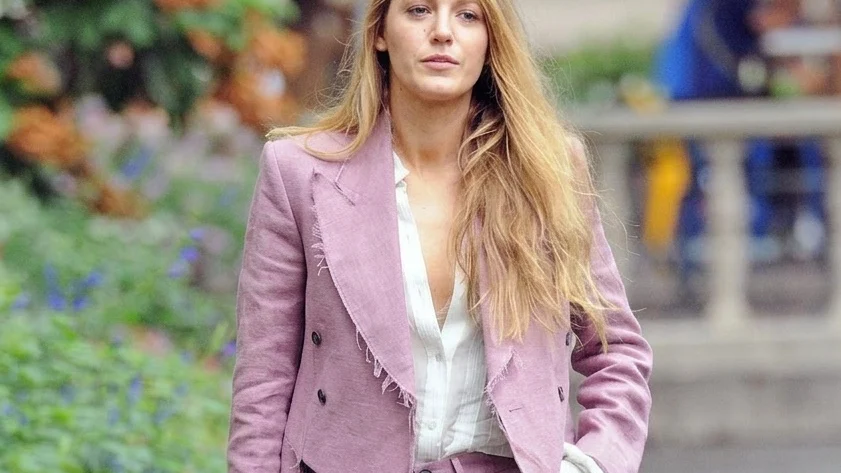 Blake Lively out in Bryant Park
