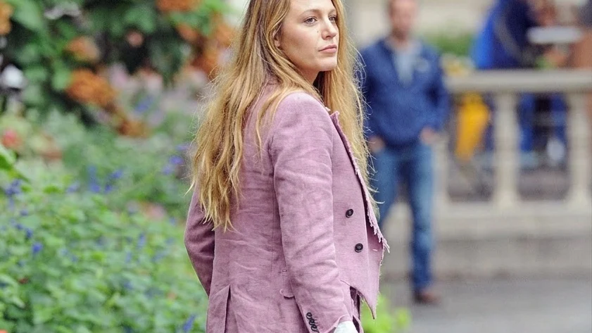 Blake Lively out in Bryant Park