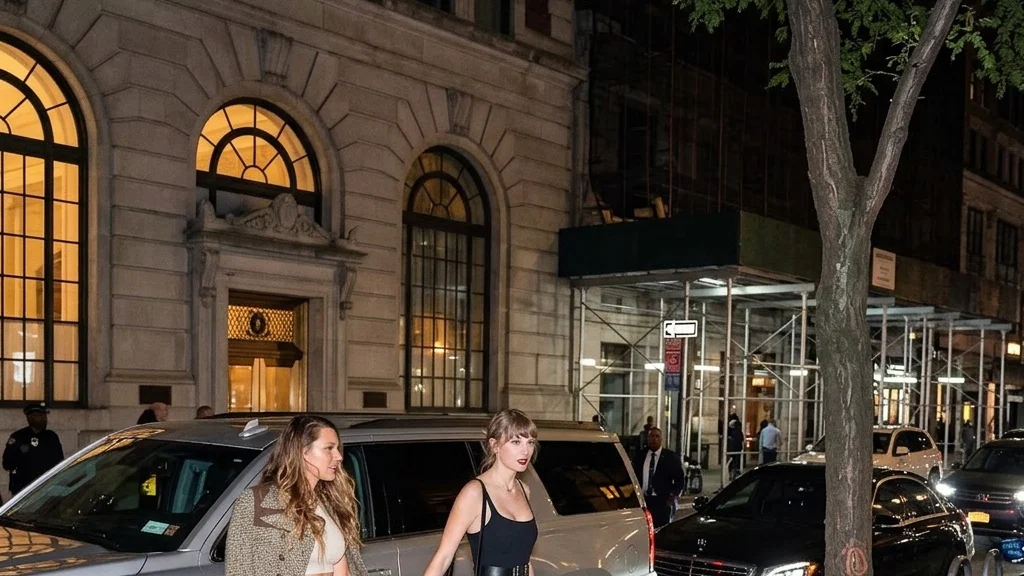 Taylor Swift and Blake Lively get dinner at the Emilio