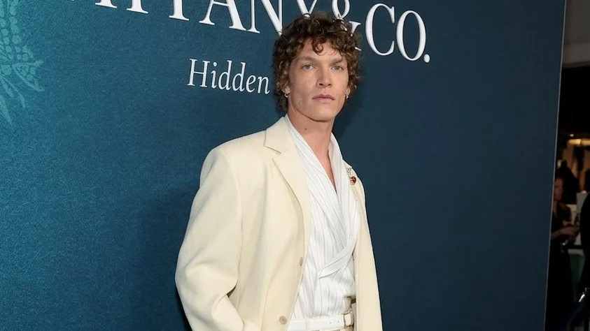 NEW YORK NEW YORK APRIL 16 Connor Storrie attends as Tiffany Co. celebrates the launch of Blue Book 2026 Hidden Garden...