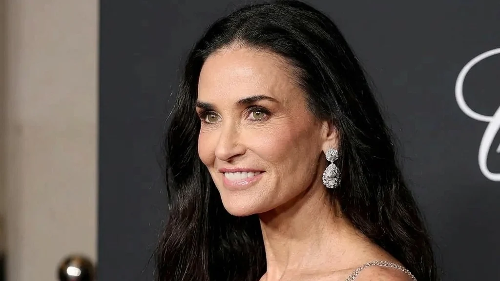 Demi Moore stuns in plunging silver gown on Cannes red carpet
