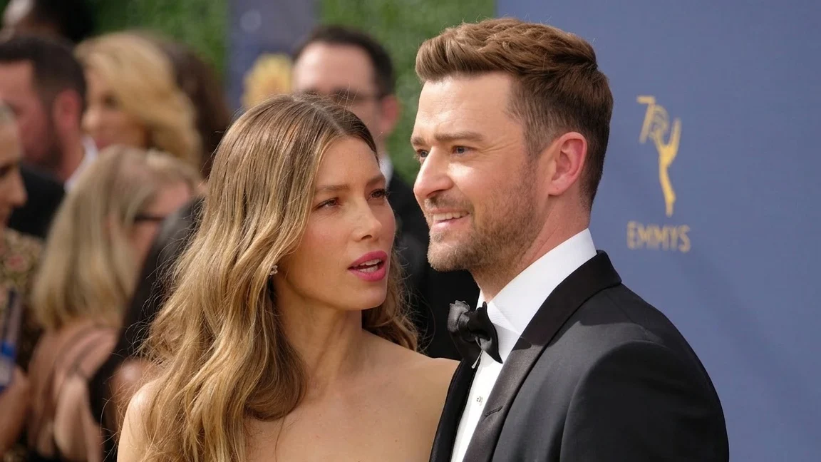 Jessica Biel & Justin Timberlake at the 2018 Emmy Awards