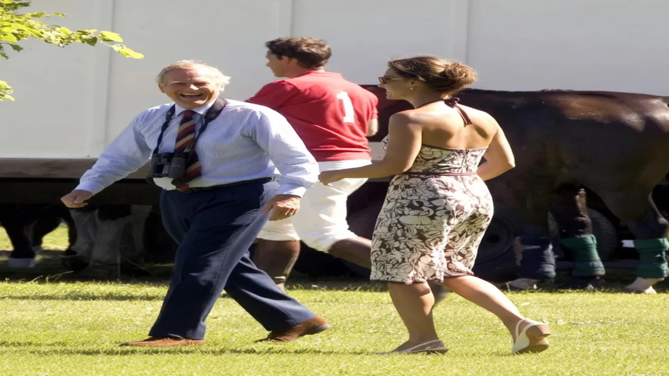 A photo of Kate Middleton wearing a halterneck dress