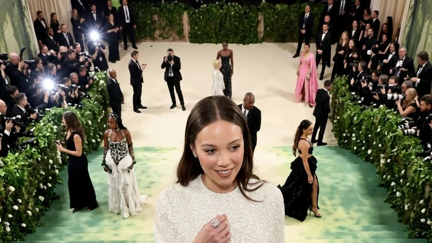 Surpriza uriasa pe covorul rosu. Secretul buclelor perfecte purtate de Laufey la Met Gala