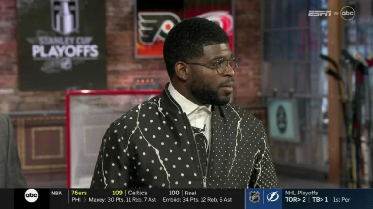 Fostul jucator NHL P.K. Subban aduce moda la ESPN. Analistul sportiv poarta bijuterii Chrome Hearts
