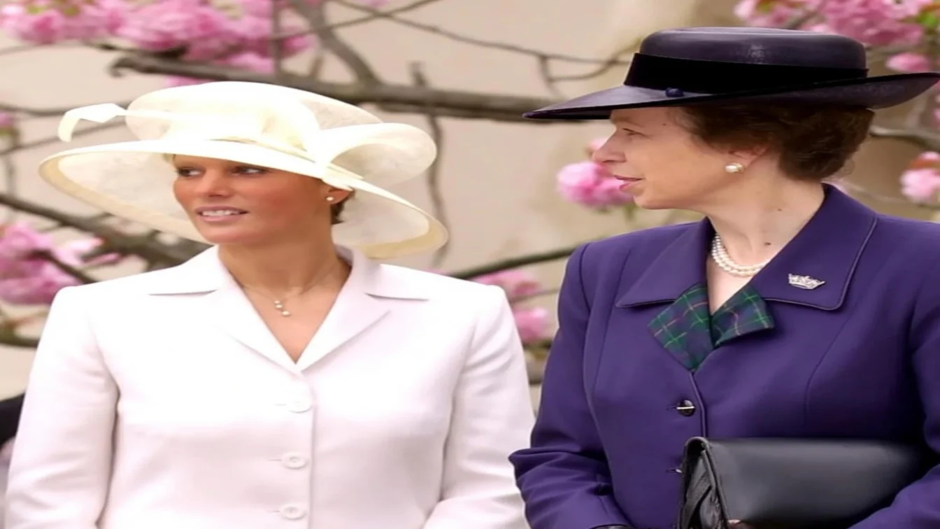 Princess Anne was the spitting image of Zara Tindall in sparkly bridesmaid dress – aged 14