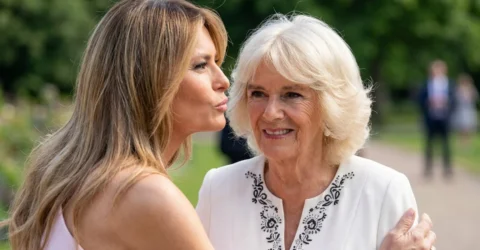 Surpriza uriasa la intalnirea istorica. Ce au purtat Regina Camilla de 78 de ani si Melania Trump