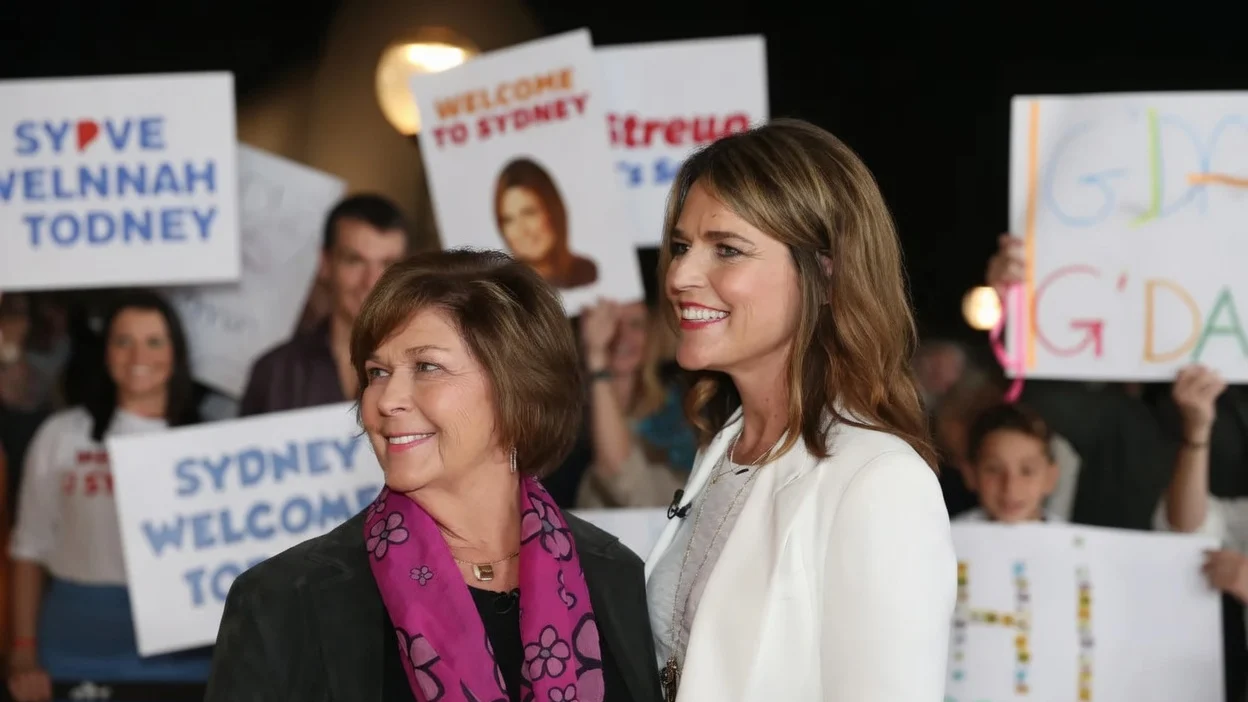 Savannah Guthrie poses alongside her mother Nancy Guthrie