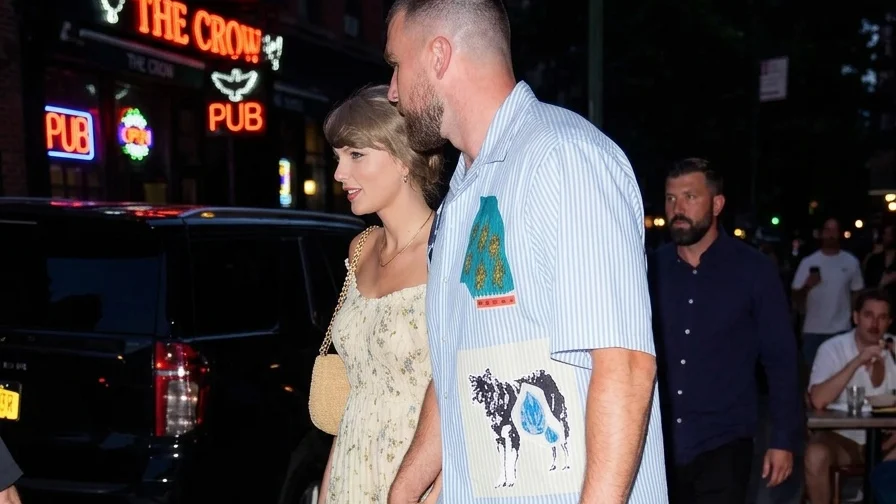 NEW YORK NY MAY 15 Taylor Swift and Travis Kelce are seen on May 15 2026 in New York City.