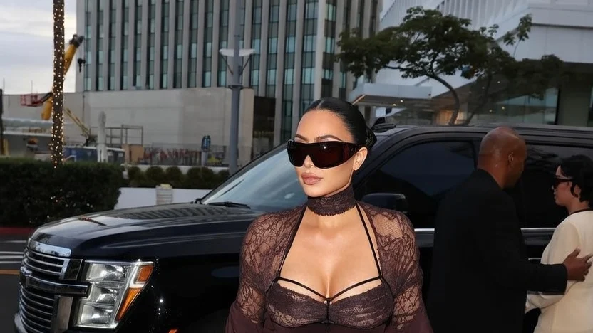 Image may contain Kim Kardashian Adult Person Clothing Footwear High Heel Shoe Pedestrian and Accessories