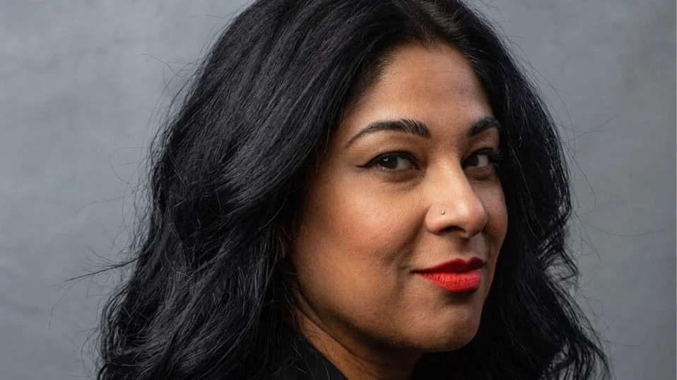 A headshot of makeup artist Tayaba Jafri.