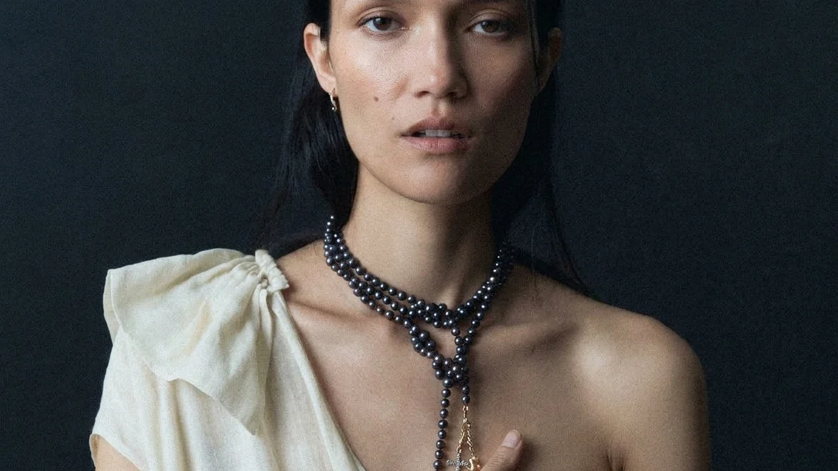 Image may contain Accessories Adult Person Jewelry Necklace Pendant Body Part Shoulder Face and Head