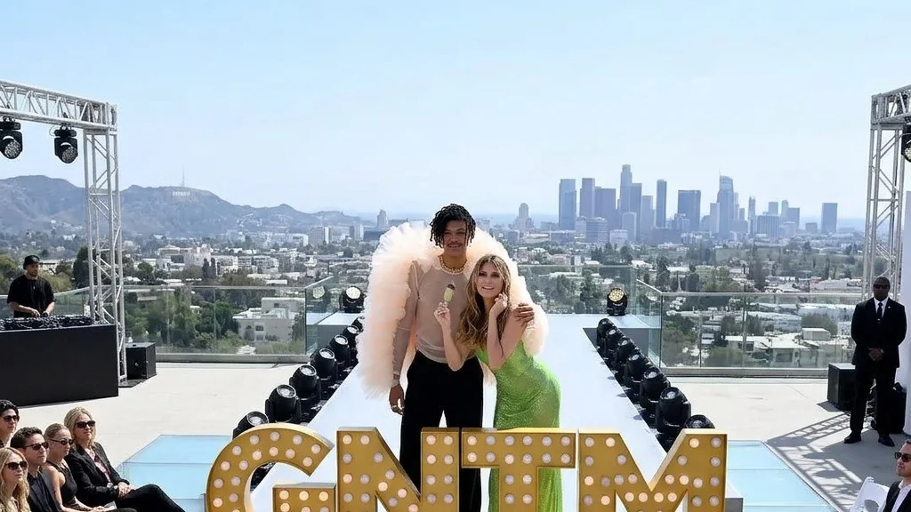 Heidi Klum's model son just wore his most daring look to date with striking appearance alongside mom