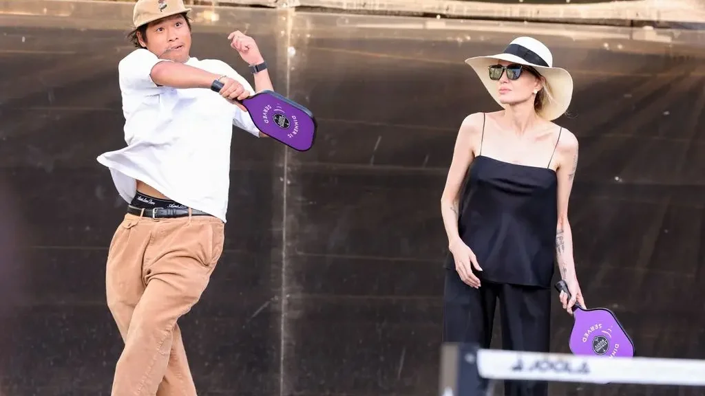 Angelina Jolie and her son Pax stepped out together for the Support+Feed Pickleball Invitational in Los Angeles