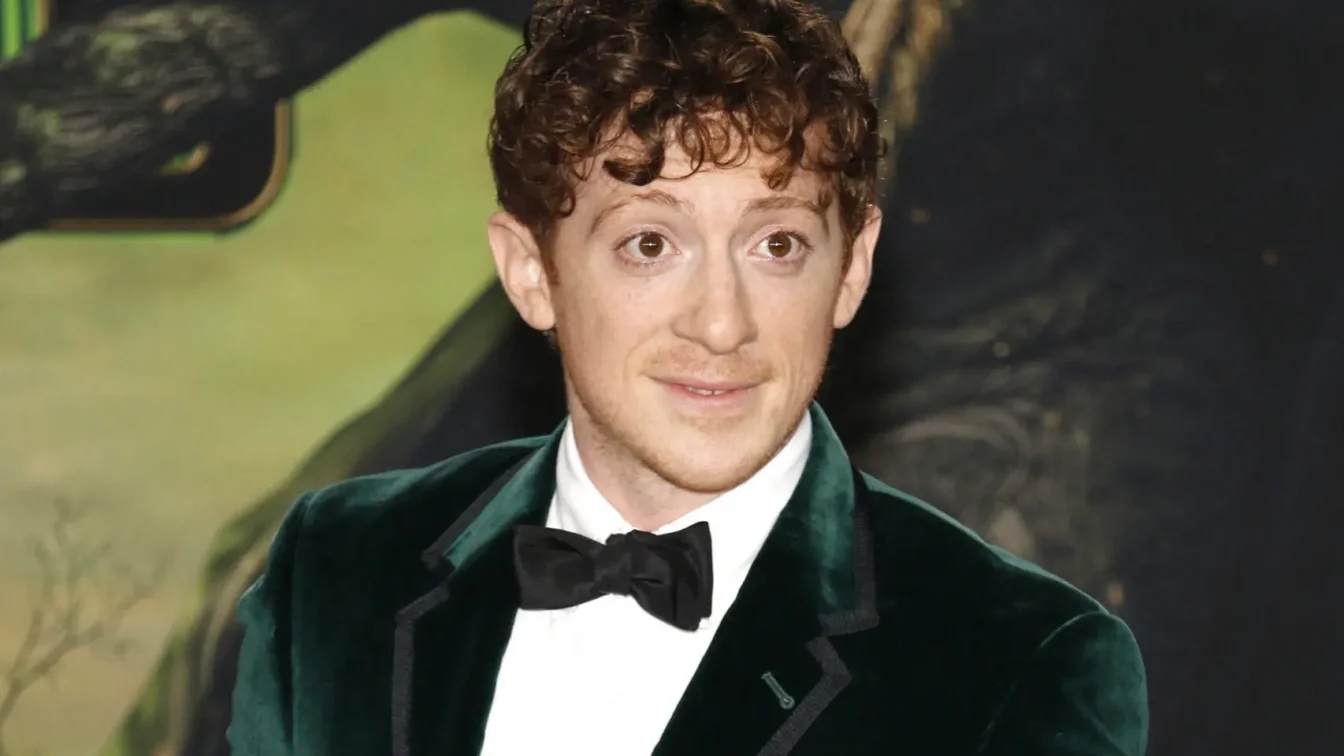 Ethan Slater at Los Angeles premiere of