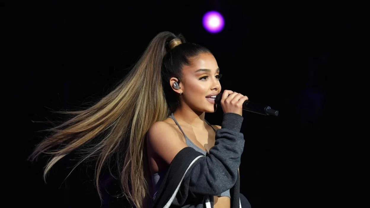 Ariana Grande performs at "A Concert for Charlottesville," at University of Virginia's Scott Stadium on September 24, 2017 in 2017
