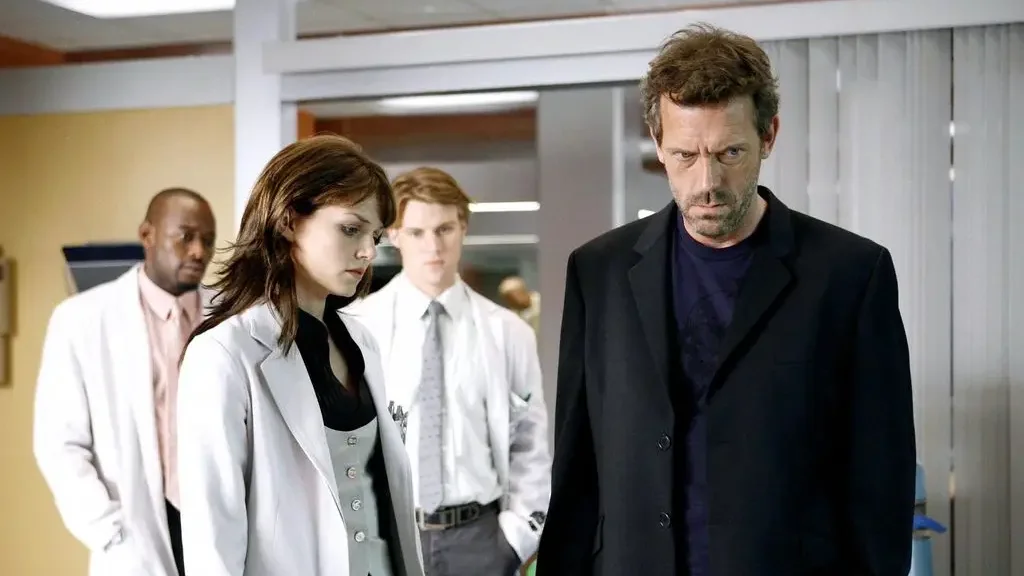 A photo of Hugh Laurie in house