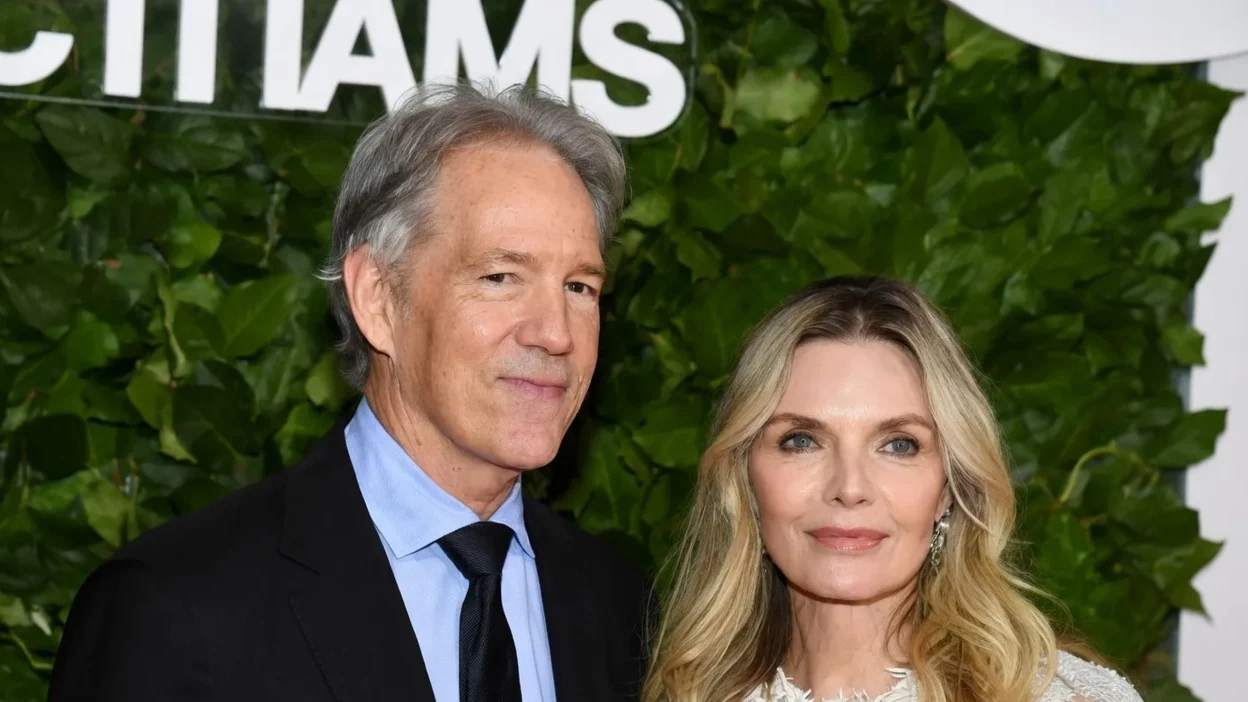 Michelle was joined by husband David
