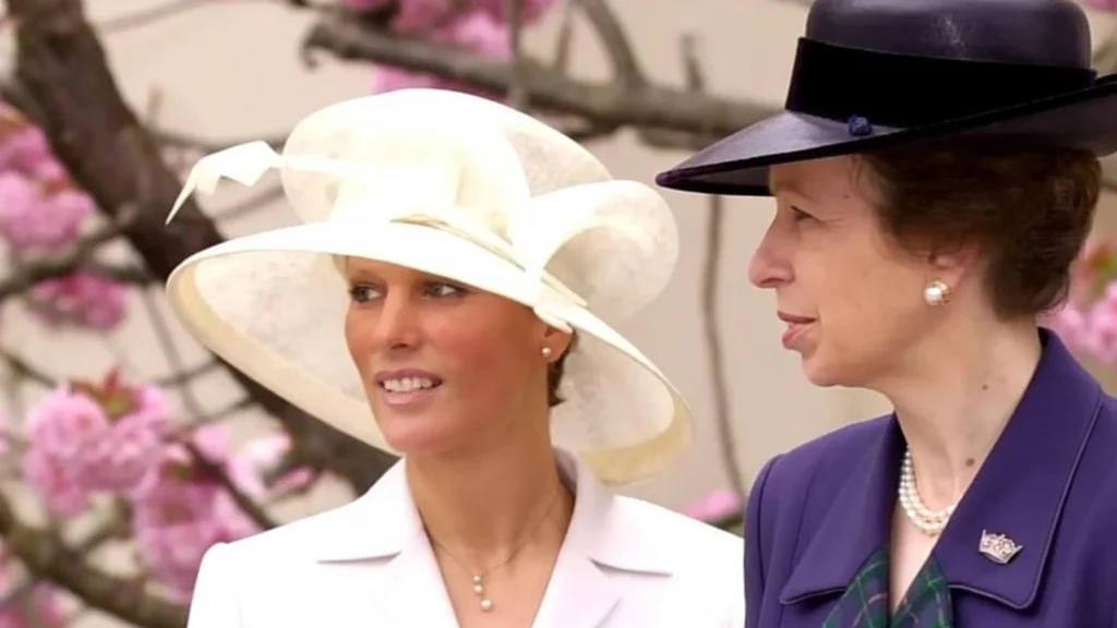Princess Anne was the spitting image of Zara Tindall in sparkly bridesmaid dress – aged 14